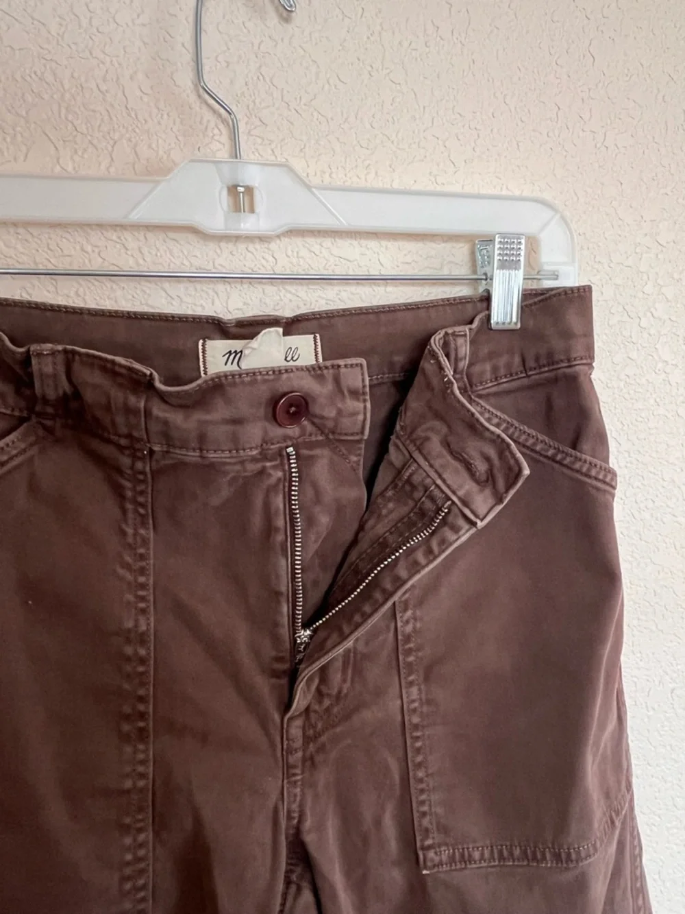 Madewell Womens Darted Double Barrel Pants - Chocolate Brown - Picture 8 of 14